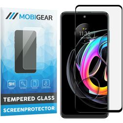 Mobigear Premium Motorola Edge 20 Lite Panzerglas Displayschutz - Hüllenfreundlich - Schwarz