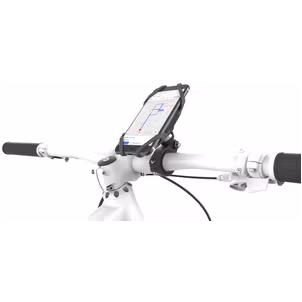 Mobilize Fahrradhalterung / Motorradhalterung Lenkerhalterung Klemme Universal (max 15 cm x 8 cm) - Schwarz