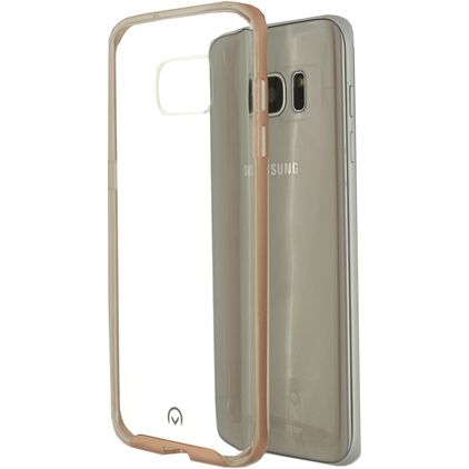 Mobilize Gelly Plus Samsung Galaxy S7 Edge TPU (flexibel) Backcover - Transparent / Roségold