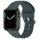 Mobigear Bumpy Silikon Apple Watch Armband Dornschließe - 42/41/40/38 mm - Grün