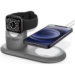 Mobigear Wireless Charge Station - iPhone/ Watch - Grau