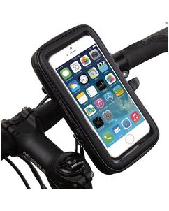 Mobigear Bike Console Fahrradhalterung Lenkerhalterung Hülle Universal (max 14 cm x 6,71 cm) - Schwarz