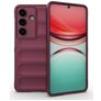 Mobigear Bumpy Samsung Galaxy S26 Hülle Flexibles TPU Backcover - Wine Red