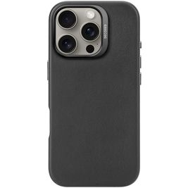 Decoded iPhone 16 Pro MagSafe Hülle Echtes Leder Backcover - Schwarz
