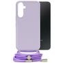 Mobilize Lanyard Gelly Samsung Galaxy A34 Flexibles TPU Handykette - Pastel Purple