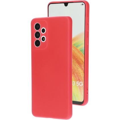 Mobiparts Samsung Galaxy A33 Silikon Backcover - Scarlet Red