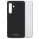 Mobilize Rubber Gelly Samsung Galaxy S24 Hülle Flexibles TPU Backcover - Matt Black