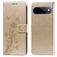 Mobigear Flowers Google Pixel 11 Pro XL Hülle Klapphülle Geldbörse - Gold