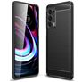 Mobigear Brushed Slim Motorola Edge (2021) Hülle Flexibles TPU Backcover - Schwarz