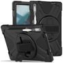 Mobigear SureGrip XGuard Lenovo Tab P11 Pro Gen 2 Hülle Kunststoff,Silikon Backcover + Stifthalter + Ständer - Schwarz