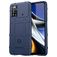 Mobigear Rugged Shield POCO X4 Pro 5G Hülle Flexibles TPU Backcover Stoßfest - Blau