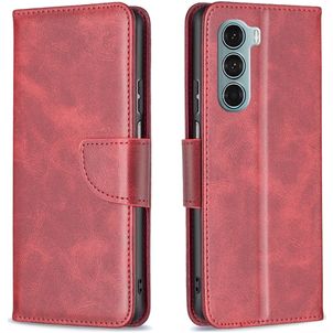 Mobigear Excellent Motorola Moto G200 5G Hülle Klapphülle Geldbörse - Rot