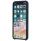 Mobigear Rubber Touch iPhone XR Silikon Hülle Backcover - Marineblau