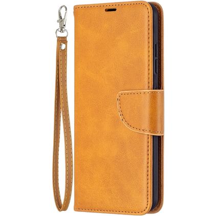 Mobigear Excellent Nokia 1.4 Hülle Klapphülle Geldbörse - Cognac
