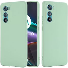 Mobigear Rubber Touch Motorola Edge 30 Silikon Hülle Backcover - Grün