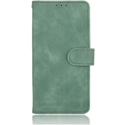 Mobigear Retro LG Velvet Hülle Klapphülle Geldbörse - Grün