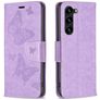 Mobigear Butterfly Samsung Galaxy S24 Plus Hülle Klapphülle Geldbörse - Lila