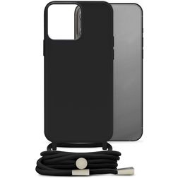 Mobilize Lanyard Gelly iPhone 13 Pro Flexibles TPU Handykette - Schwarz