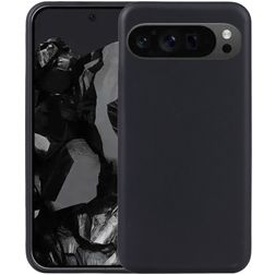 Mobigear Basics Google Pixel 9 Pro Hülle Flexibles TPU Backcover - Schwarz