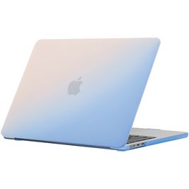Mobigear Rainbow Matte MacBook Air 15 Zoll (2023-2025) Hardcase Hülle MacBook Case - Blau - Model A2941 / A3114 / A3241