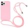 Mobigear Lanyard iPhone 16 Pro Max Silikon Handykette - Pink