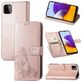 Mobigear Clover Samsung Galaxy A22 5G Hülle Klapphülle Geldbörse - Roségold