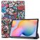 Mobigear Tri-Fold Samsung Galaxy Tab S6 Lite Hülle Klapphülle - Graffiti