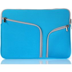 Mobigear Double Zipper Neopren Laptop Sleeve 12 Zoll Laptop Hülle - Blau