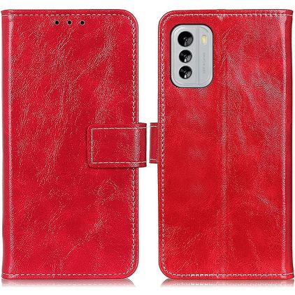 Mobigear Basic Nokia G60 5G Hülle Klapphülle Geldbörse - Rot