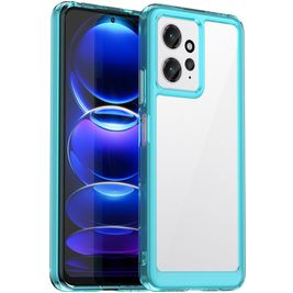 Mobigear Crystal Xiaomi Redmi Note 12 Hülle Hardcase Backcover - Transparent / Türkis