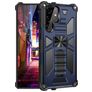 Mobigear Armor Stand Samsung Galaxy S22 Ultra Hülle Hardcase Backcover Stoßfest mit Ständer - Blau