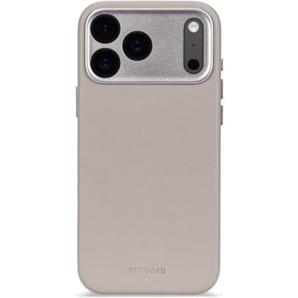 Decoded iPhone 17 Pro Max Hülle Echtes Leder Backcover Stoßfest - Solid Clay