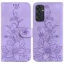 Mobigear Clover Samsung Galaxy M55 Hülle Klapphülle Geldbörse - Lila
