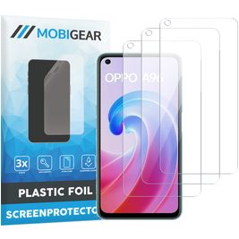 Mobigear OPPO A96 Displayschutz Schutzfolie - Hüllenfreundlich (3er Pack)