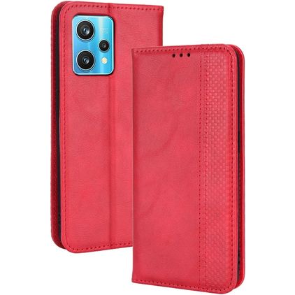 Mobigear Sensation Realme 9 Pro Plus Hülle Klapphülle Geldbörse - Rot