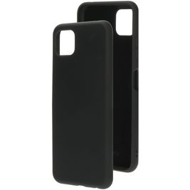 Mobiparts Samsung Galaxy A22 5G Silikon Hülle Backcover - Schwarz