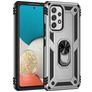 Mobigear Armor Ring Samsung Galaxy A53 Hülle Hardcase Backcover Stoßfest mit Ringhalter - Silber