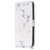 Mobigear Marble iPhone 8 Plus Hülle Klapphülle Geldbörse - White Marble