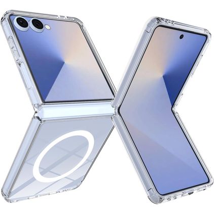 Mobigear Crystal Durchsichtig Samsung Galaxy Z Flip 8 MagSafe Hülle Hardcase Backcover - Transparent