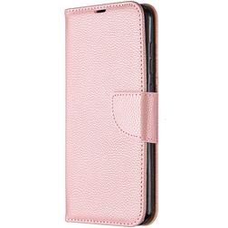 Mobigear Litchi Luxury Wallet Book Case Rose Gold Nokia 2.3