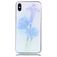 Mobigear Design iPhone XS Max Hülle Flexibles TPU Backcover - Lila Blume