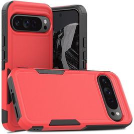 Mobigear Heavy Armor Google Pixel 9 Pro XL Hülle Hardcase Backcover Stoßfest - Rot