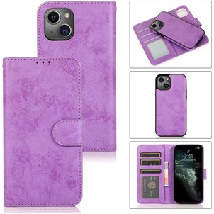 Mobigear Wallet iPhone 15 Plus Hülle Abnehmbare 2in1 Klapphülle Geldbörse - Lila