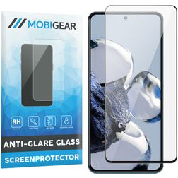 Mobigear Premium Xiaomi 12T Pro Panzerglas Displayschutz - Hüllenfreundlich - Schwarz