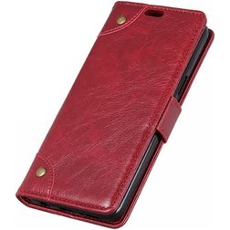 Mobigear Ranch Huawei P30 Lite Hülle Klapphülle Geldbörse - Weinrot