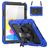Mobigear SureGrip Xtreme iPad 11 (2025) Hülle Kunststoff,Silikon Backcover + Schulterträger + Ständer - Schwarz / Blau