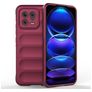 Mobigear Bumpy Xiaomi 13 Hülle Flexibles TPU Backcover - Weinrot