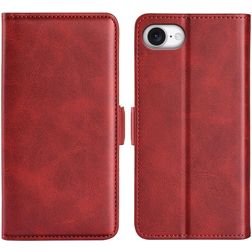 Mobigear Slim Magnet iPhone 17e Hülle Klapphülle Geldbörse - Rot