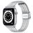 Mobigear Kopenhagen Edelstahl Apple Watch Armband Klappschließe - 42/41/40/38 mm - Silber