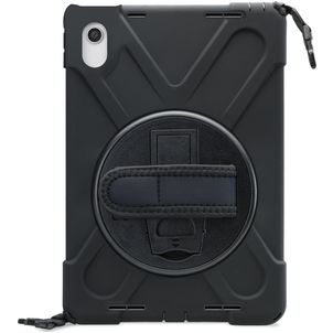 Xccess Survivor All-round iPad Pro 11 Zoll (2022) Hülle Kunststoff,Silikon Backcover + Schulterträger + Ständer - Schwarz